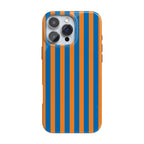 Go New York | Blue & Orange Stripes Case
