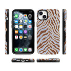 Untamed | Brown & Blue Zebra Case