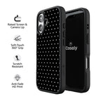 On the Dot | White Polka Dot Case
