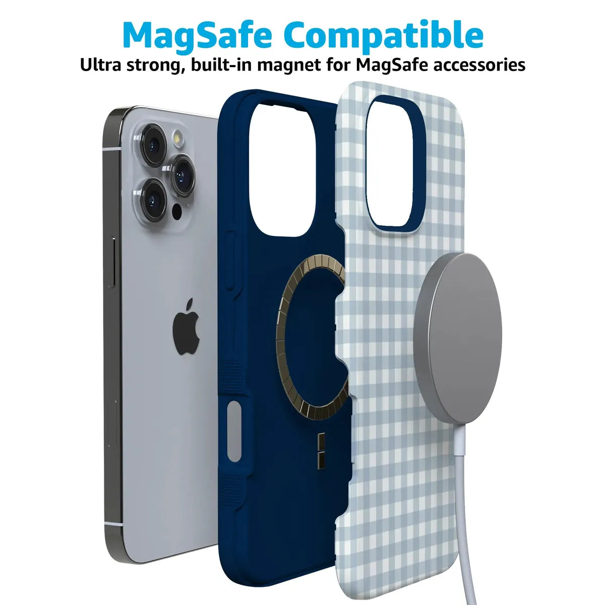 Pastel Picnic | Blue Gingham Case