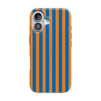 Go New York | Blue & Orange Stripes Case