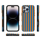 Go New York | Blue & Orange Stripes Case