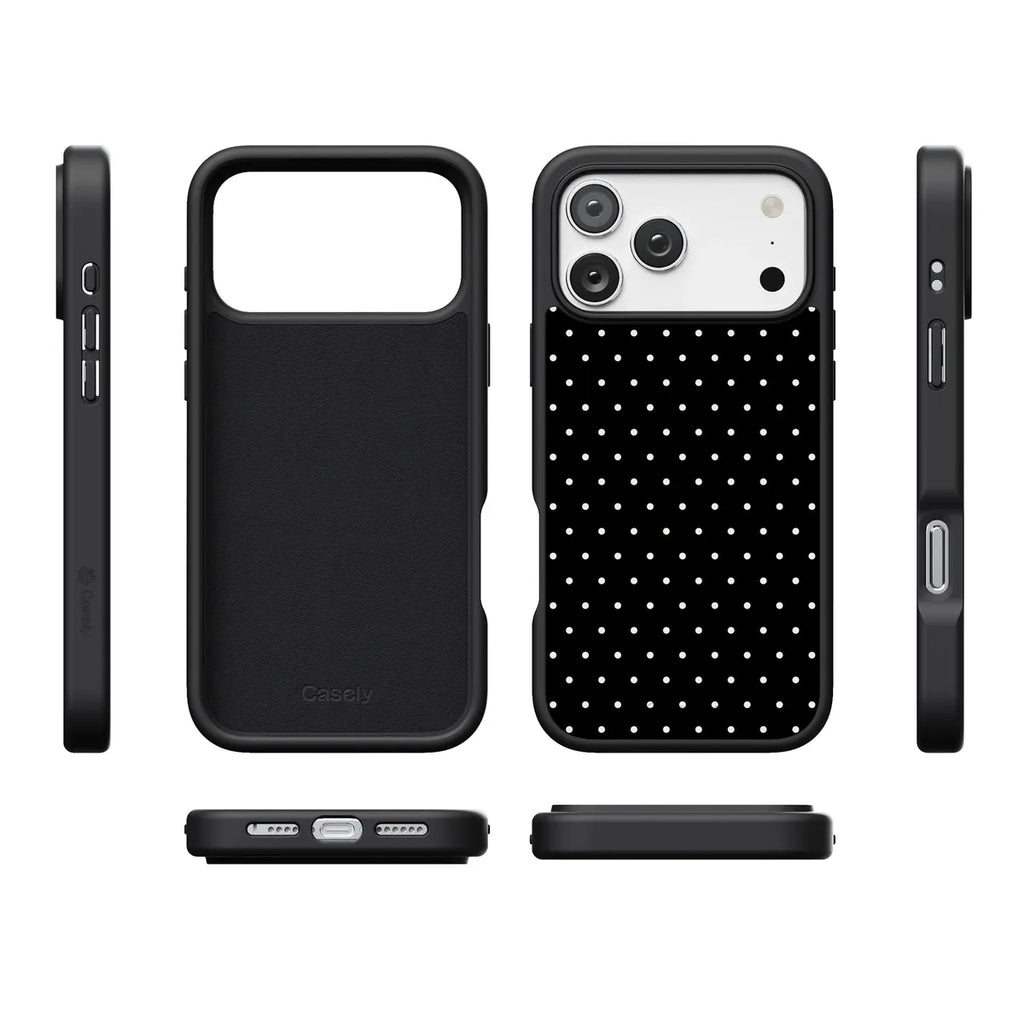 On the Dot | White Polka Dot Case
