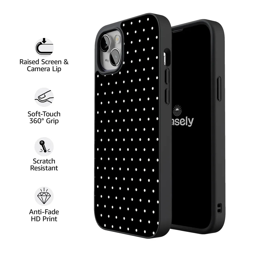 On the Dot | White Polka Dot Case