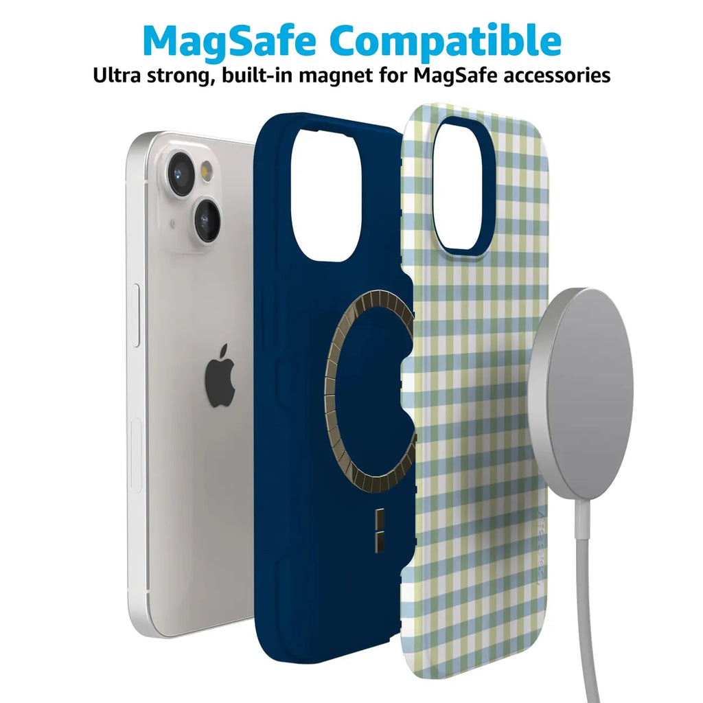 Pastel Picnic | Blue & Green Gingham Case