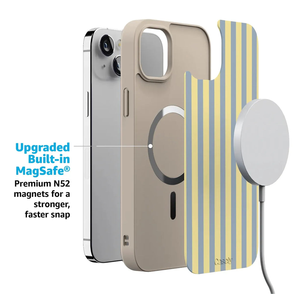 Coastline Stripes | Blue & Yellow Case