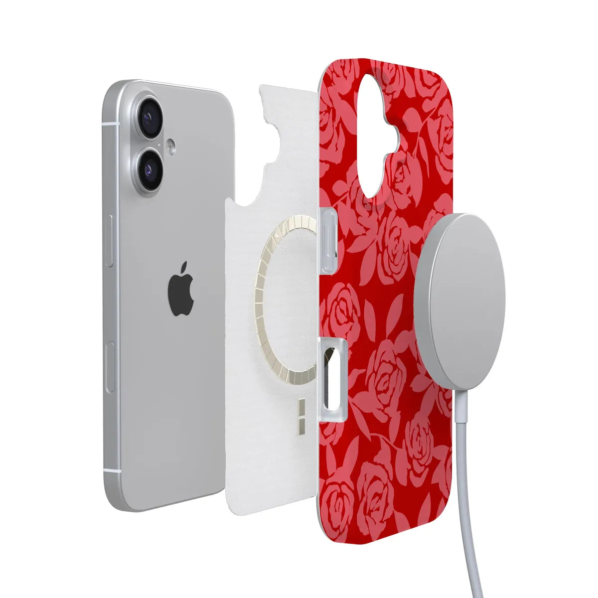 Final Rose | Red & Pink Floral Case