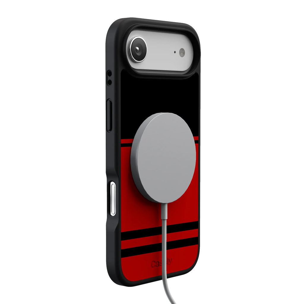 Storm Warning | Black & Red Stripes Case