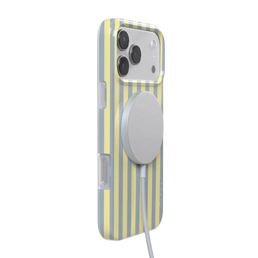 Coastline Stripes | Blue & Yellow Case