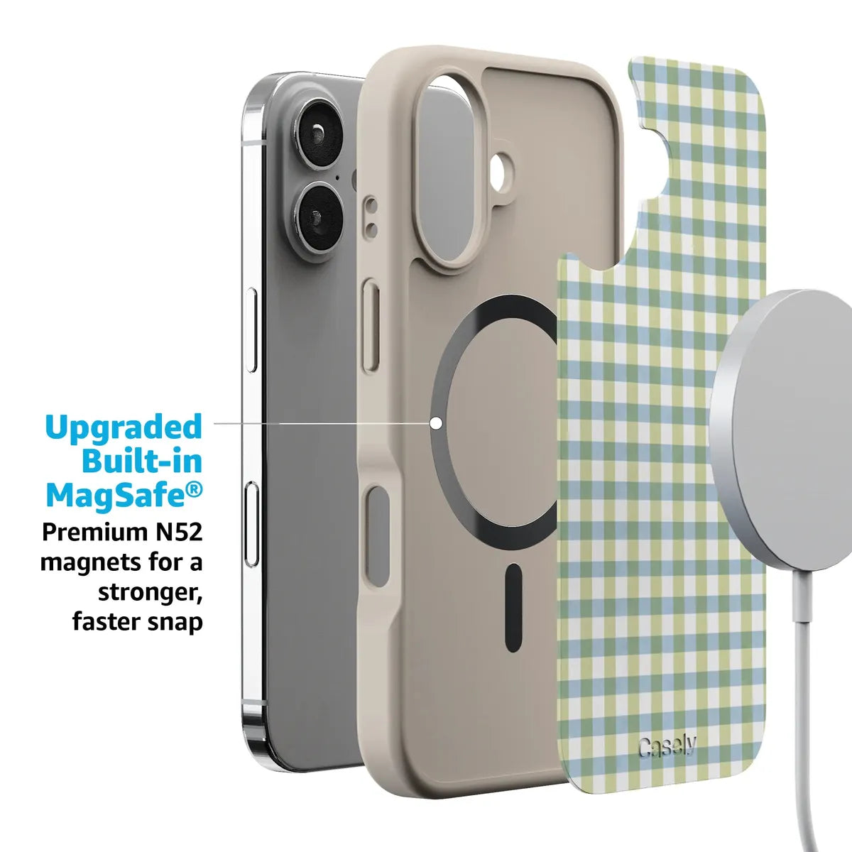 Pastel Picnic | Blue & Green Gingham Case