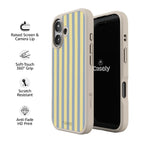 Coastline Stripes | Blue & Yellow Case