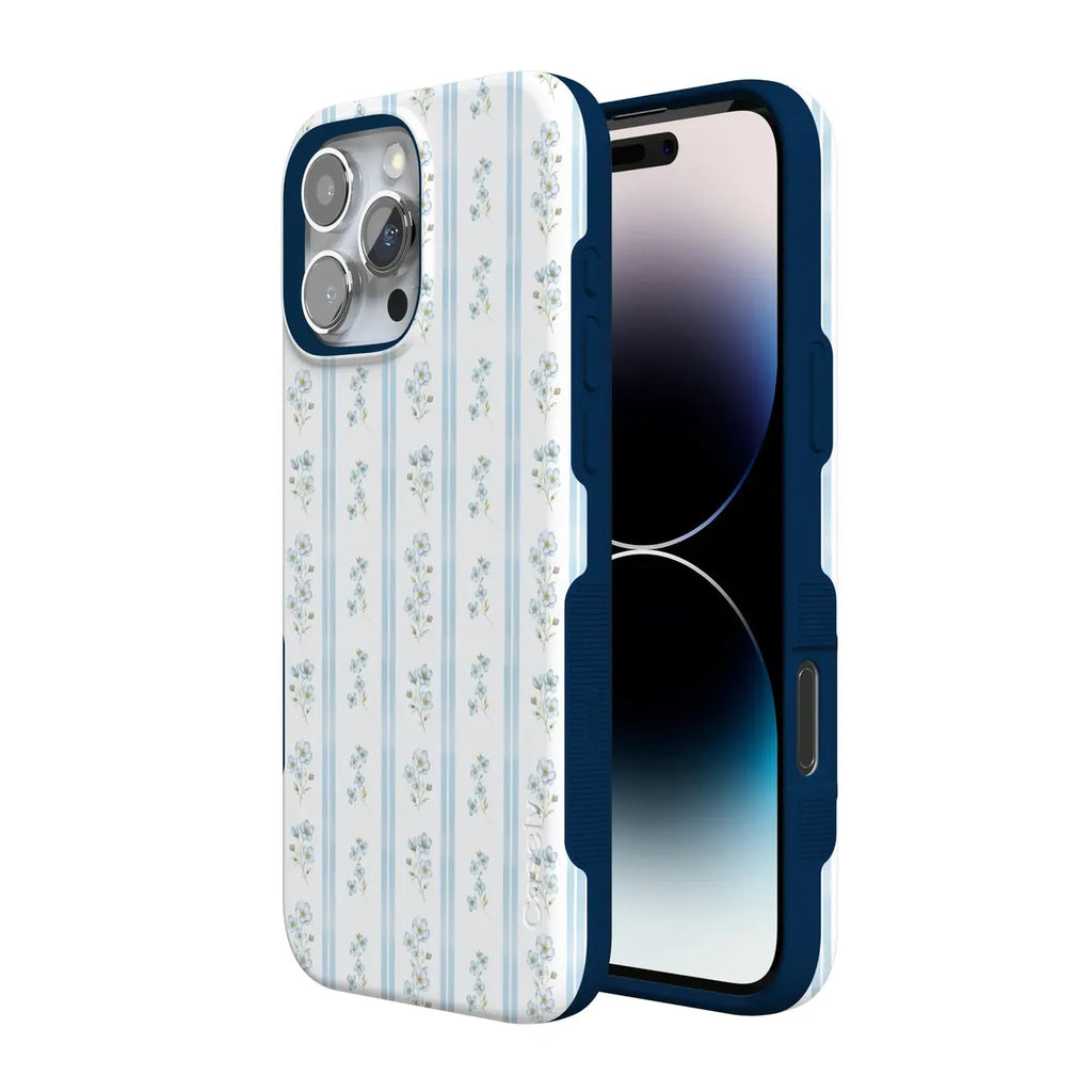 Cottage Stripe | Blue Floral Case