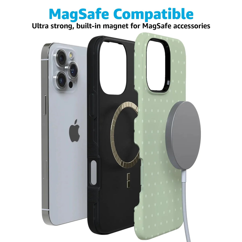 On the Dot | Green Polka Dot Case