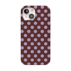 Spotted in SoHo | Burgundy Polka Dot Case