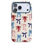 American Girlie | Red White & Blue Bows Case
