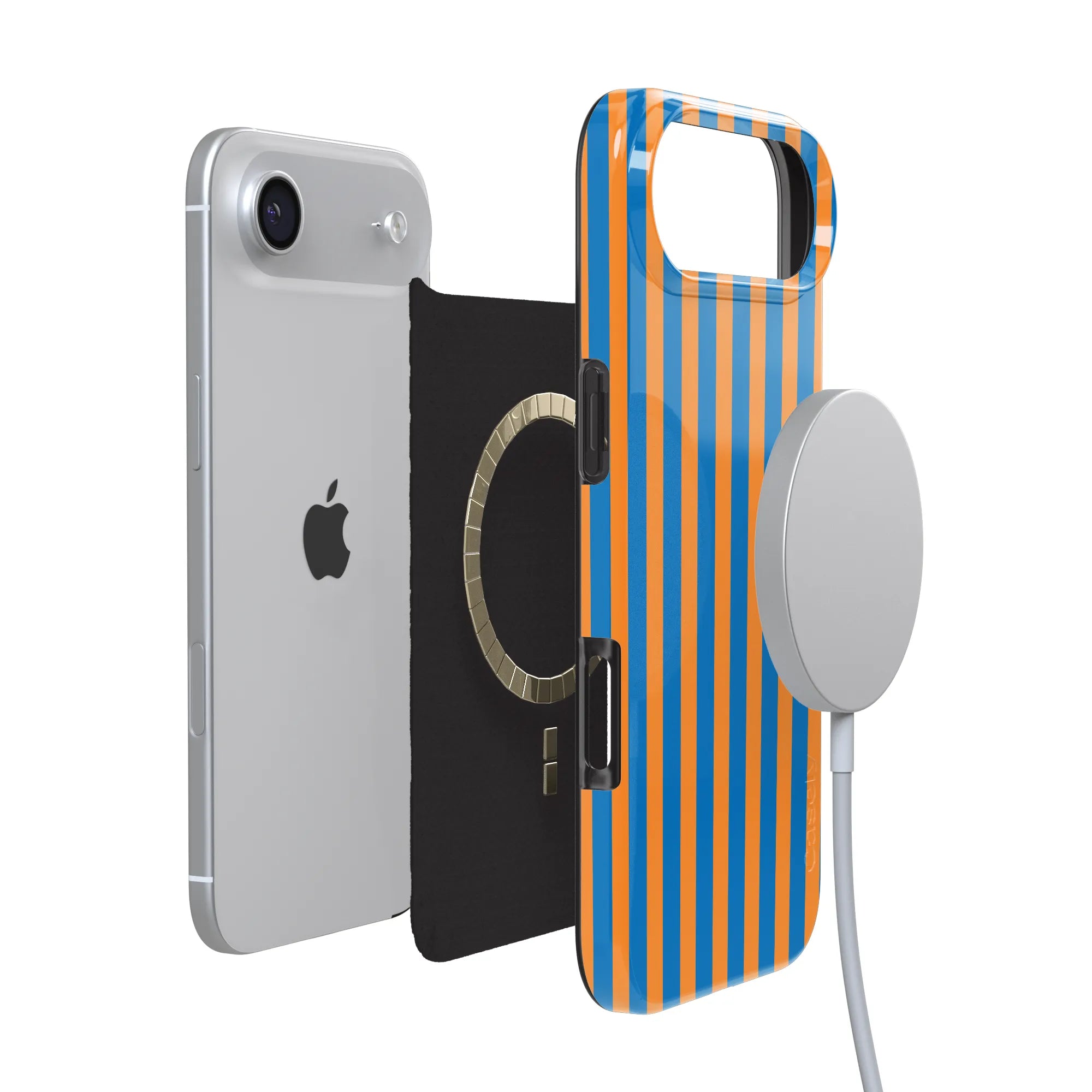 Go New York | Blue & Orange Stripes Case