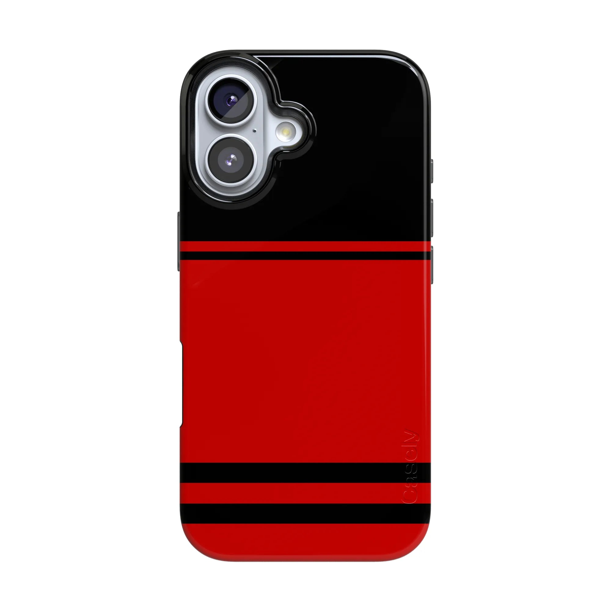 Storm Warning | Black & Red Stripes Case