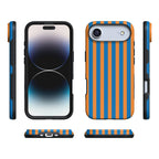 Go New York | Blue & Orange Stripes Case