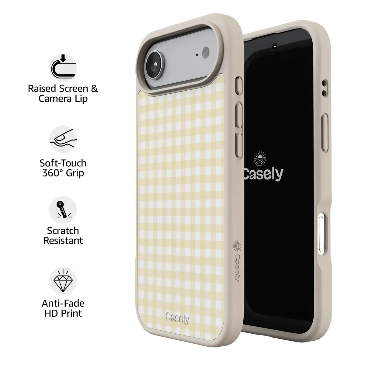 Pastel Picnic | Yellow Gingham Case