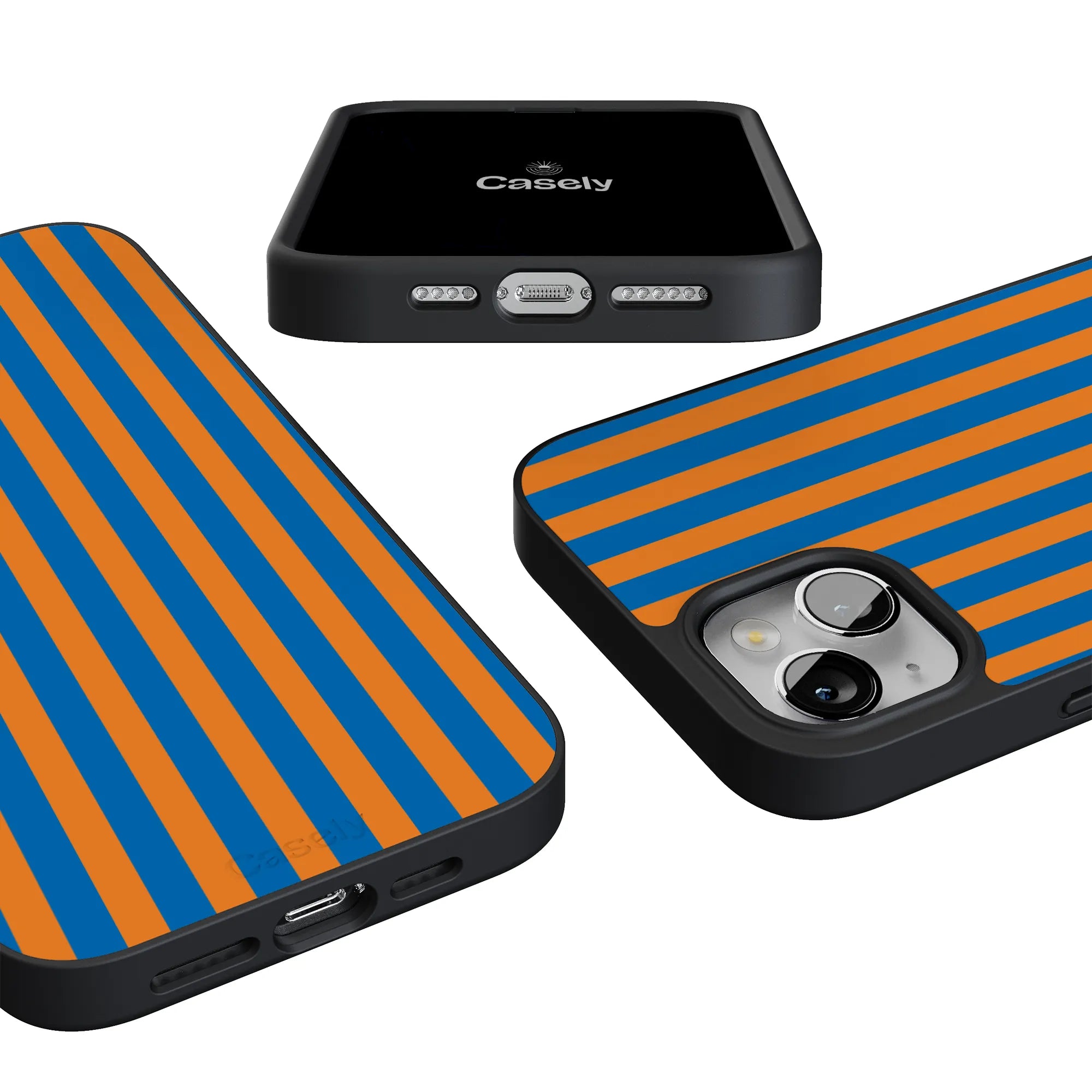 Go New York | Blue & Orange Stripes Case