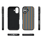 Go New York | Blue & Orange Stripes Case