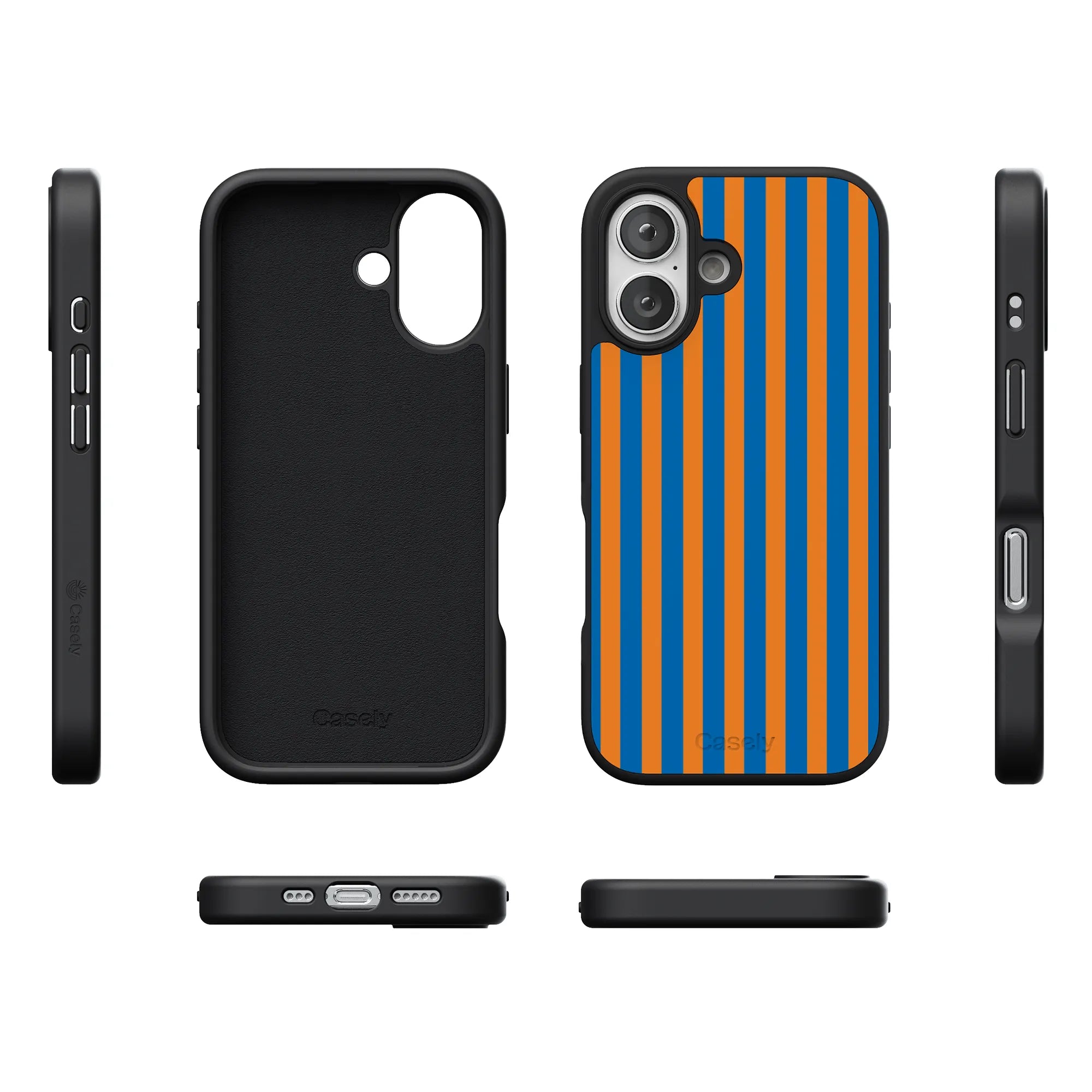 Go New York | Blue & Orange Stripes Case