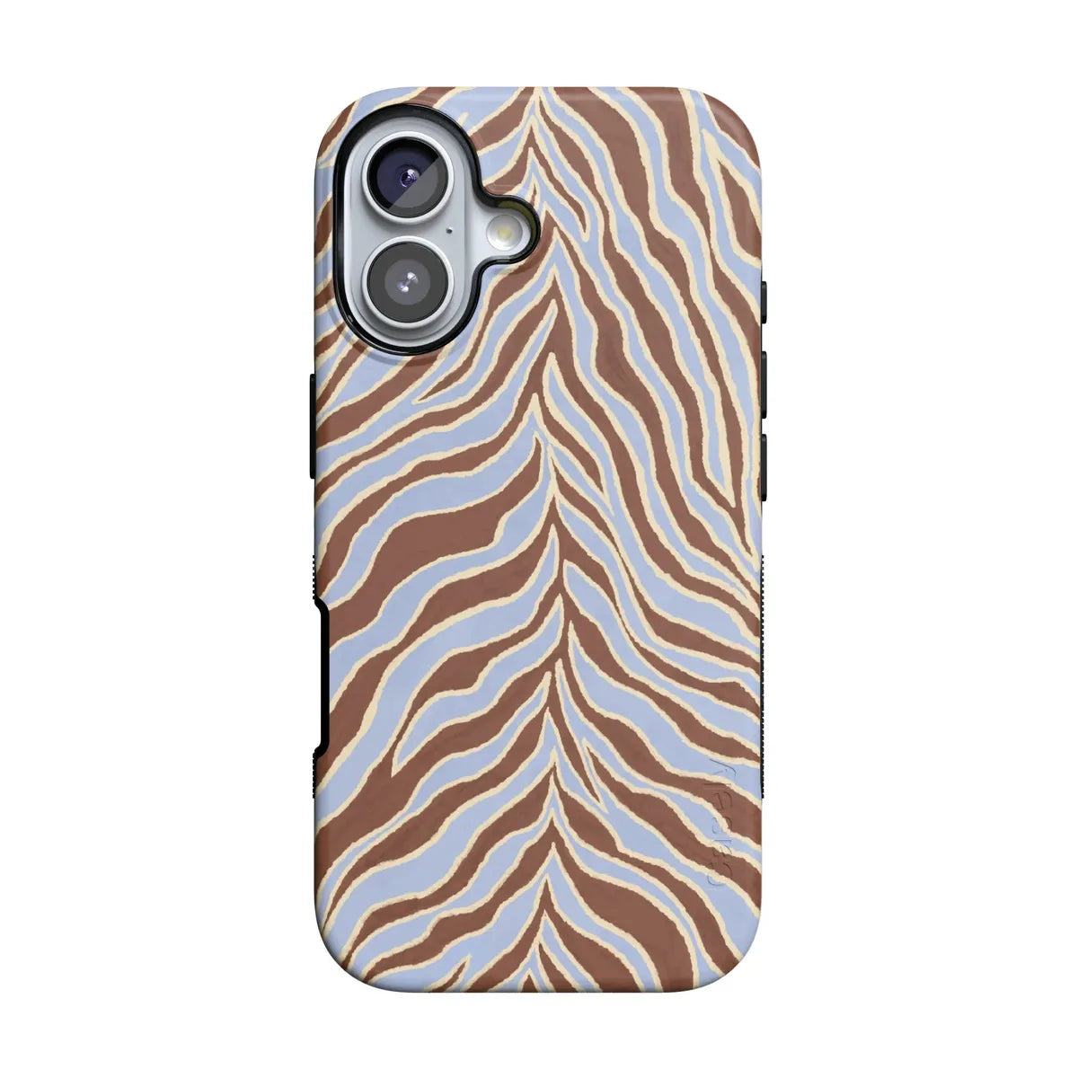 Untamed | Brown & Blue Zebra Case
