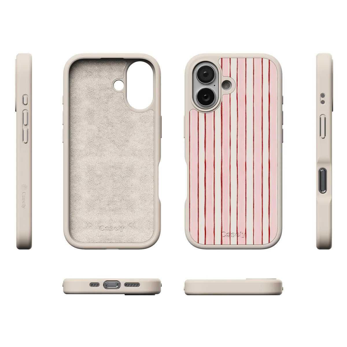 Pretty in Pastel | Blush Stripes Case