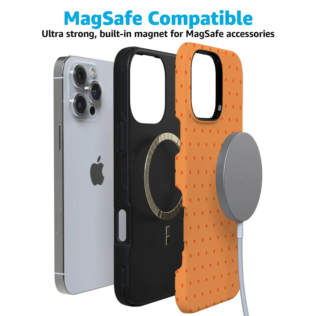 On the Dot | Orange Polka Dot Case