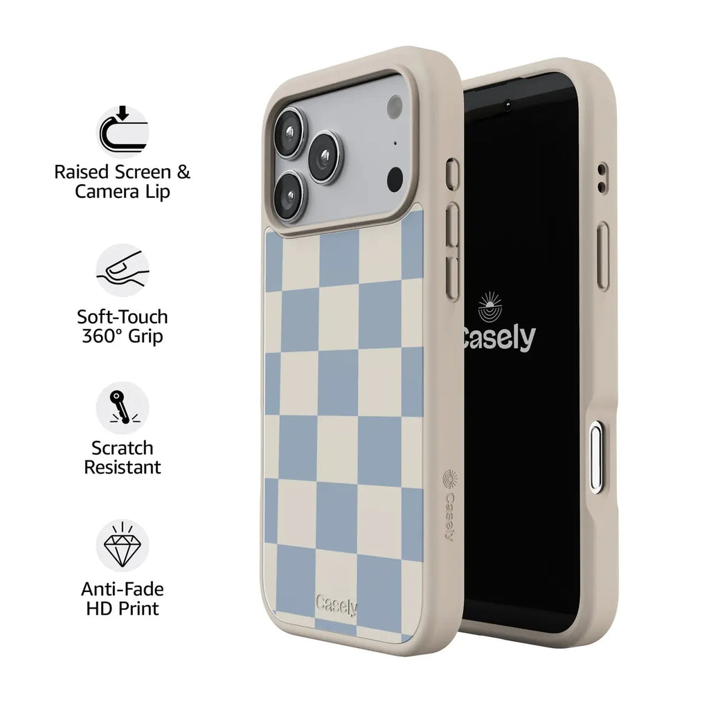 Fit Check | Light Blue Checkerboard Case