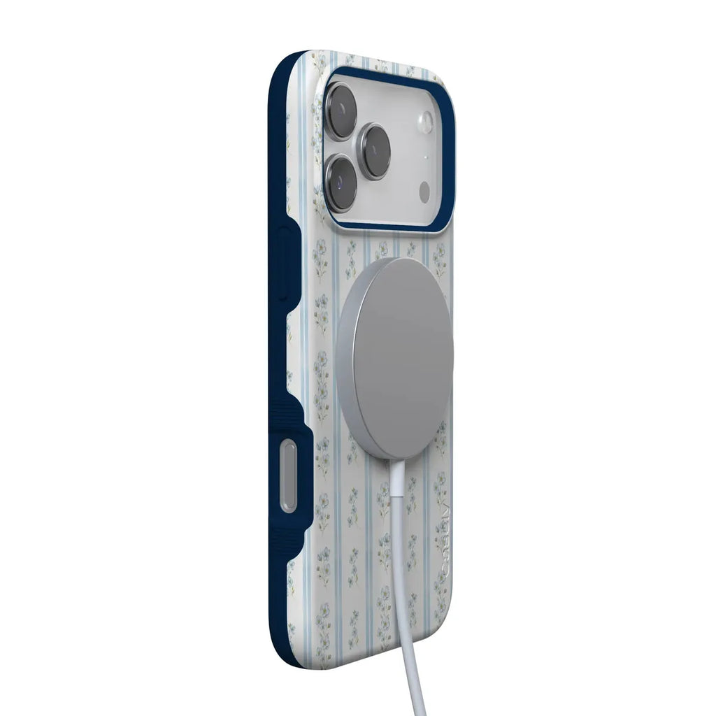 Cottage Stripe | Blue Floral Case