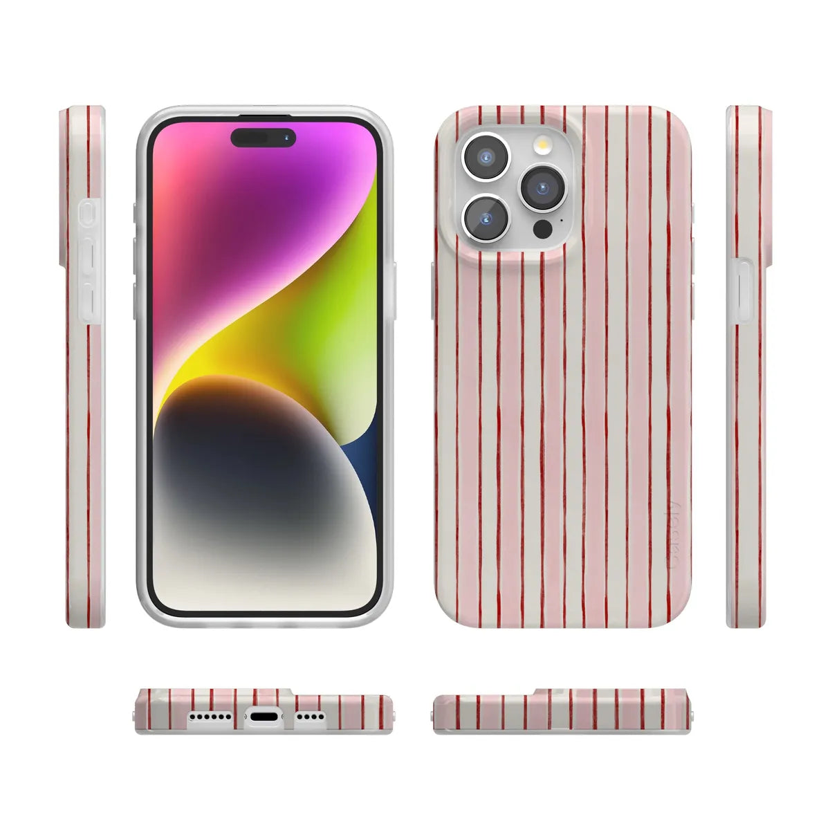 Pretty in Pastel | Blush Stripes Case