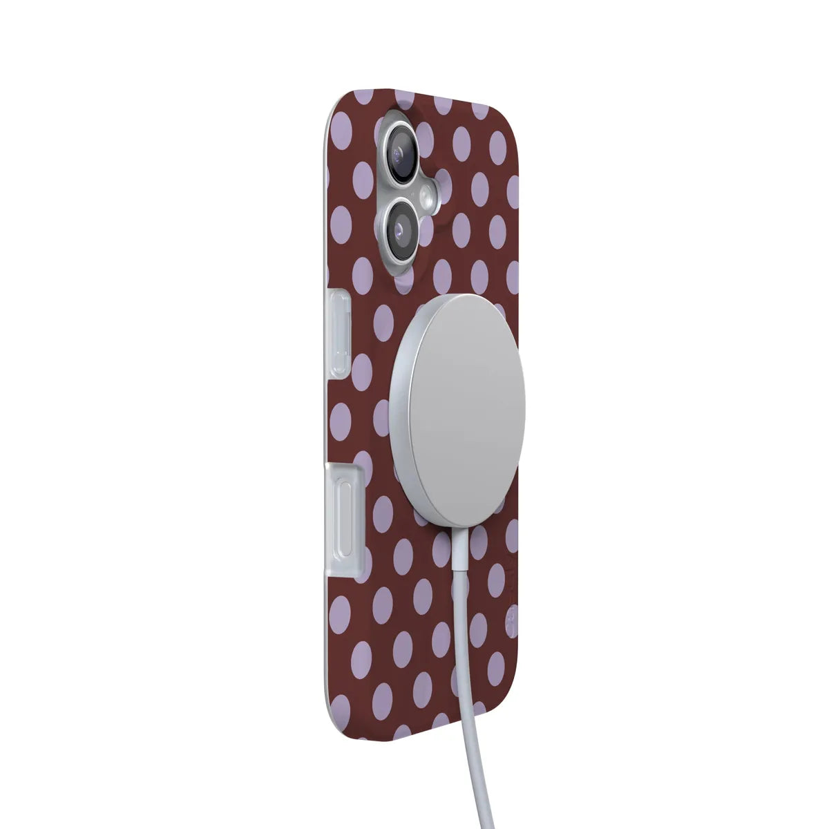 Spotted in SoHo | Burgundy Polka Dot Case