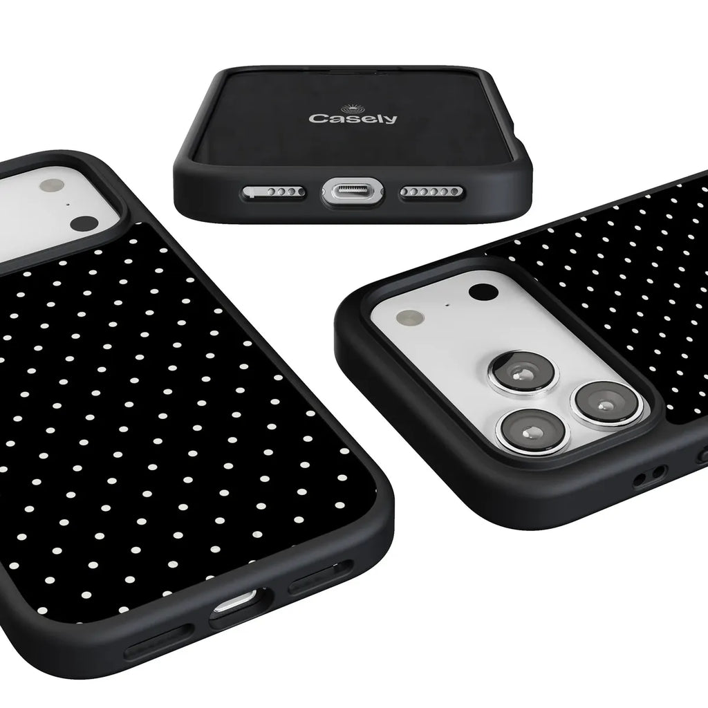 On the Dot | White Polka Dot Case