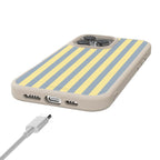 Coastline Stripes | Blue & Yellow Case