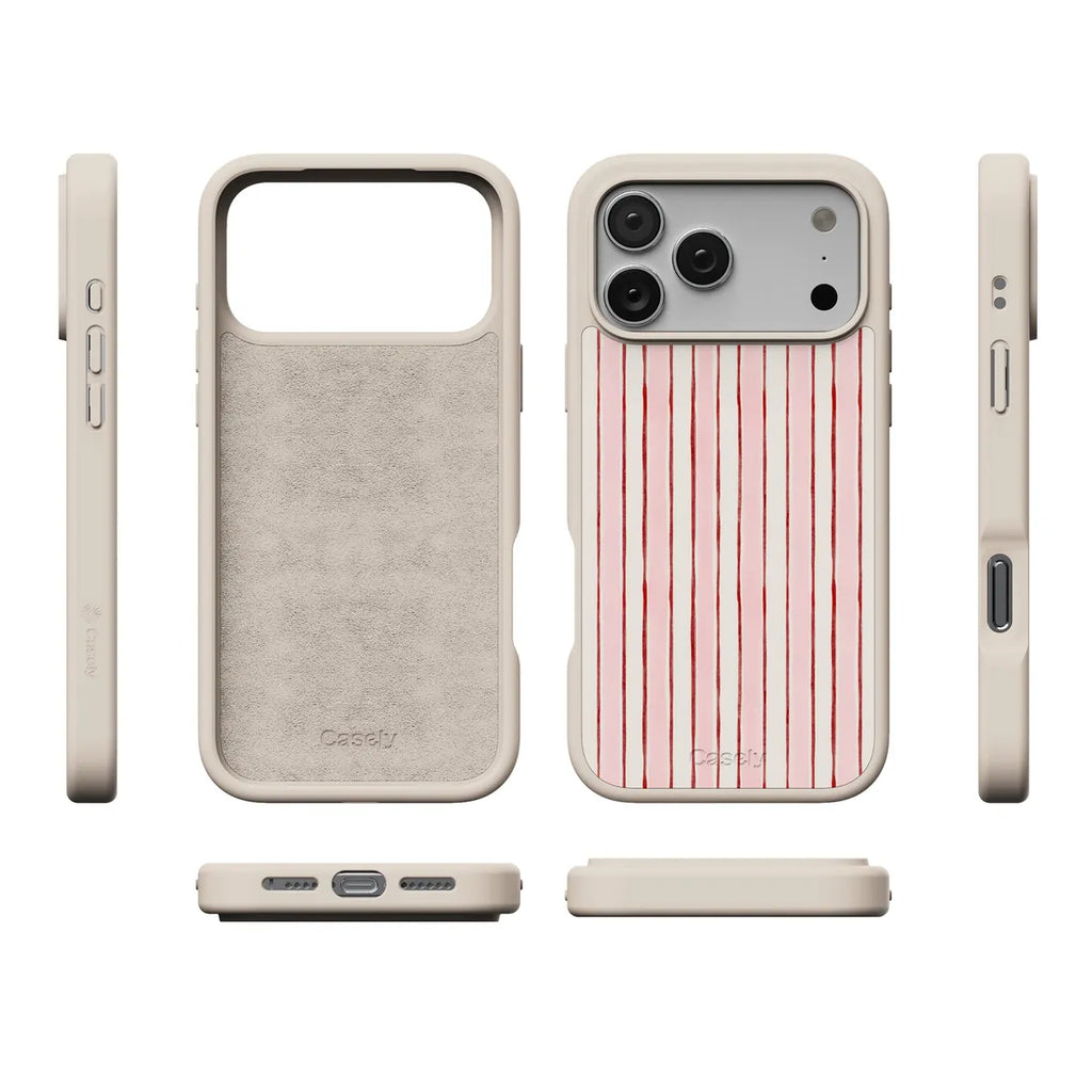 Pretty in Pastel | Blush Stripes Case