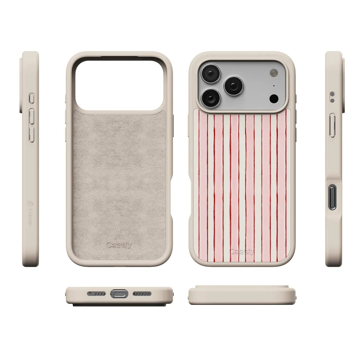 Pretty in Pastel | Blush Stripes Case