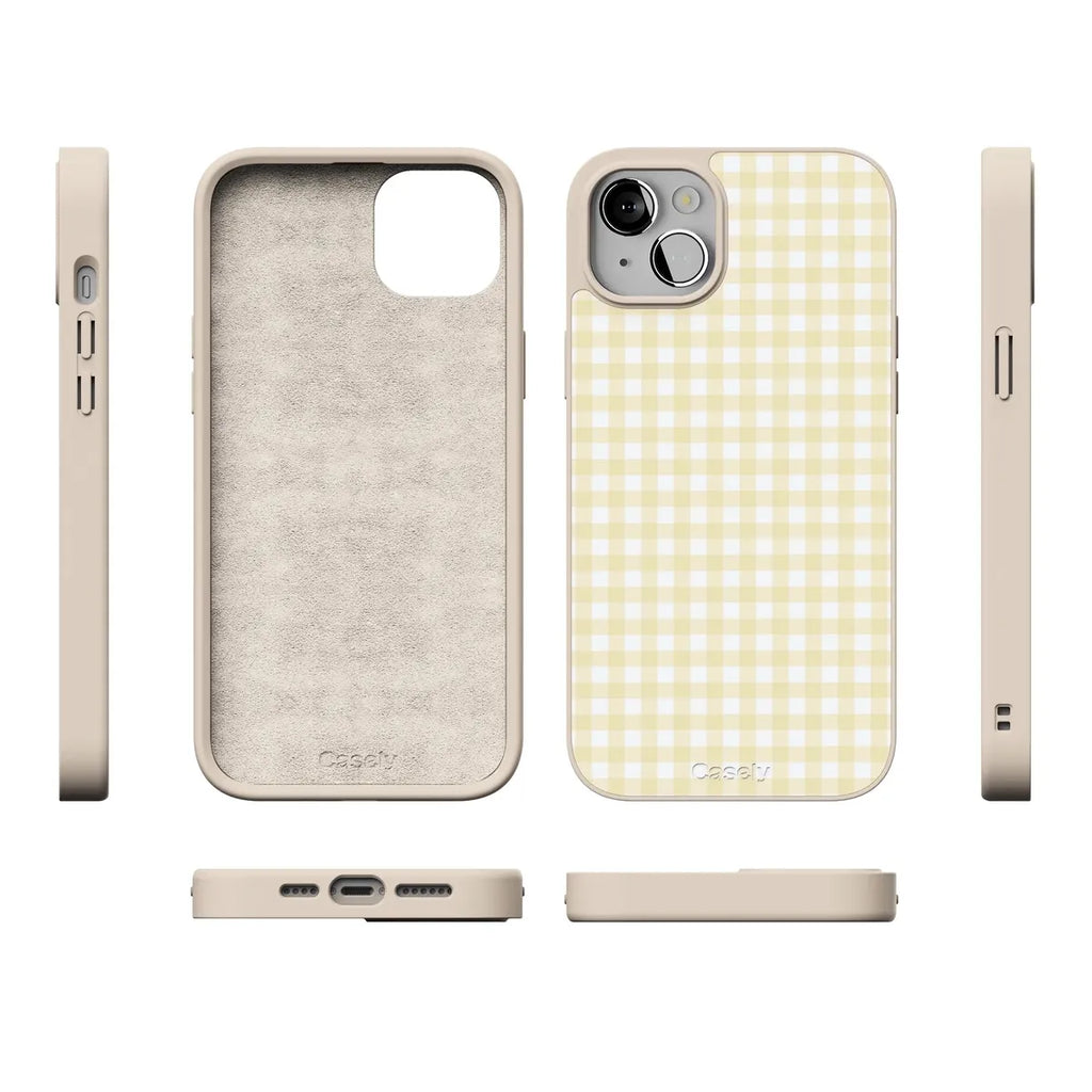 Pastel Picnic | Yellow Gingham Case