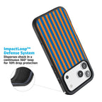 Go New York | Blue & Orange Stripes Case