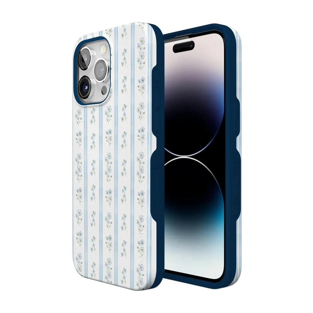 Cottage Stripe | Blue Floral Case