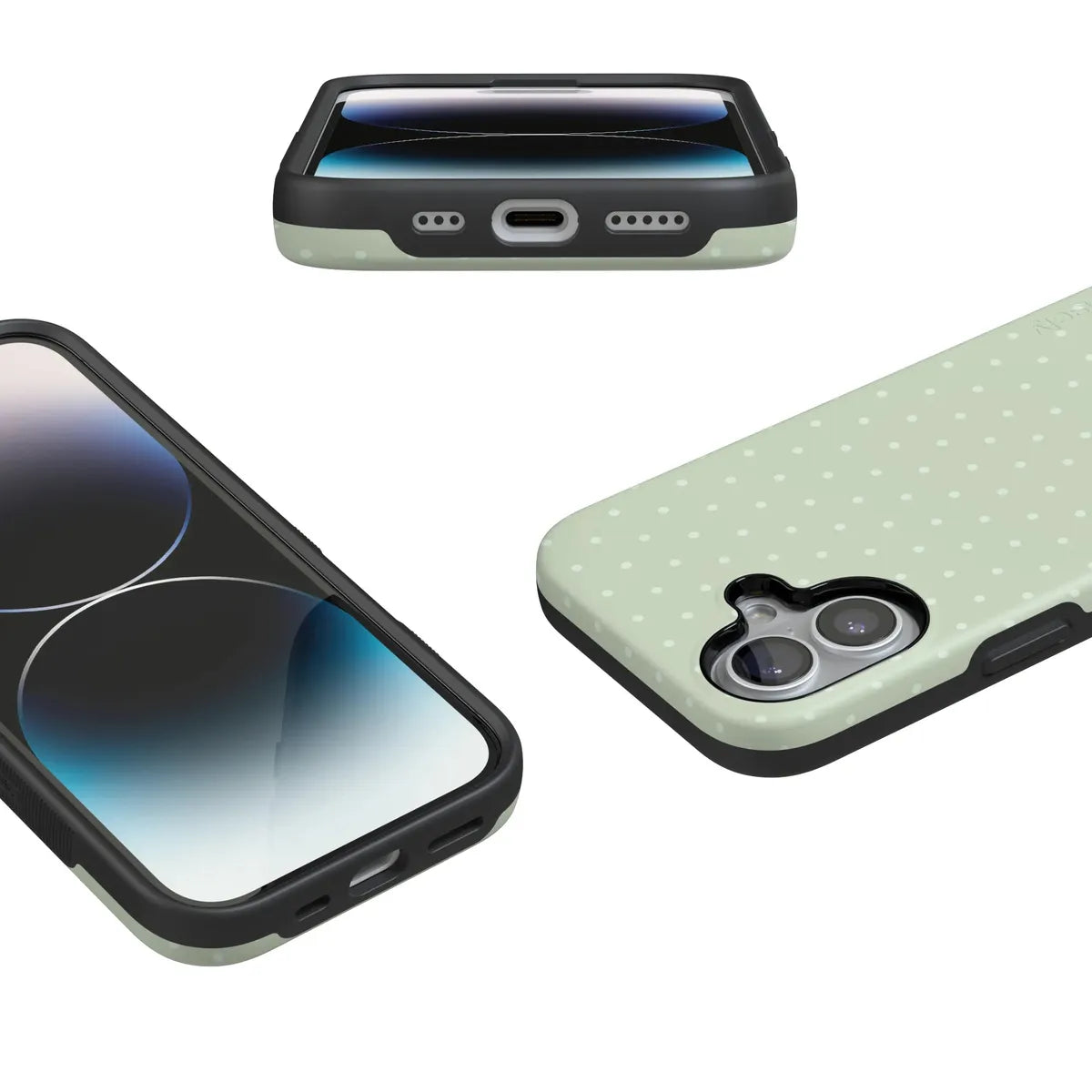 On the Dot | Green Polka Dot Case