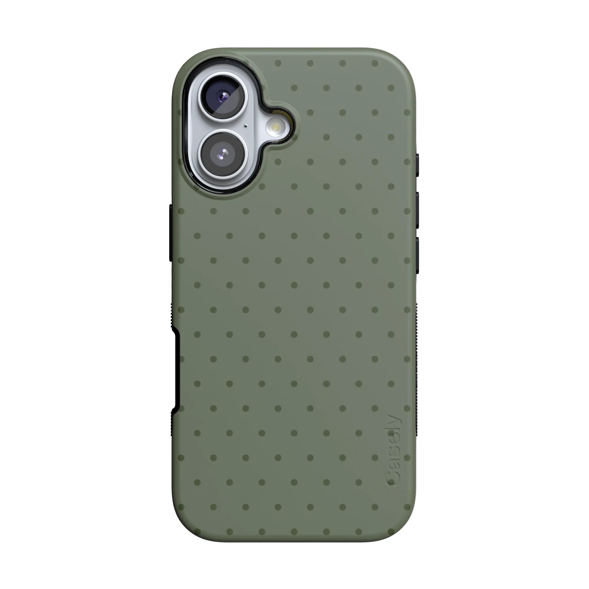 On the Dot | Olive Green Polka Dot Case