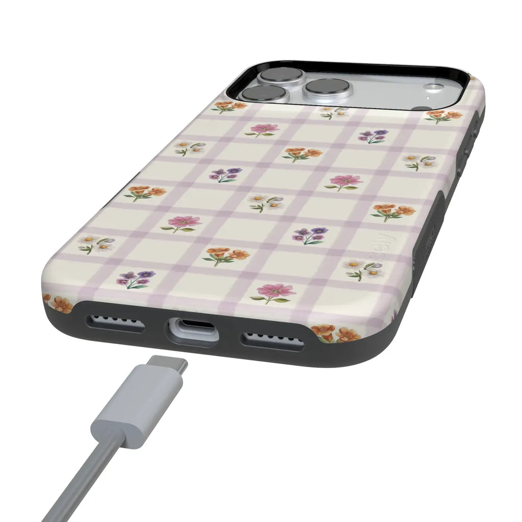 Meadow Check | Floral Gingham Case