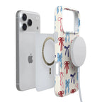 American Girlie | Red White & Blue Bows Case