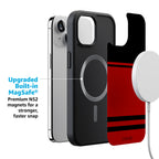 Storm Warning | Black & Red Stripes Case