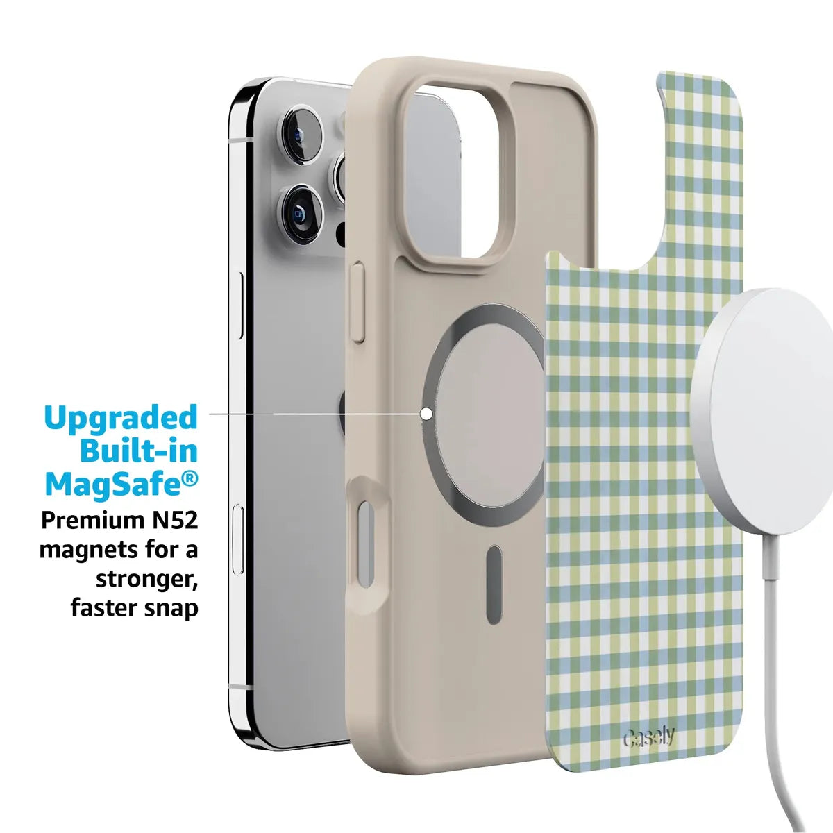 Pastel Picnic | Blue & Green Gingham Case