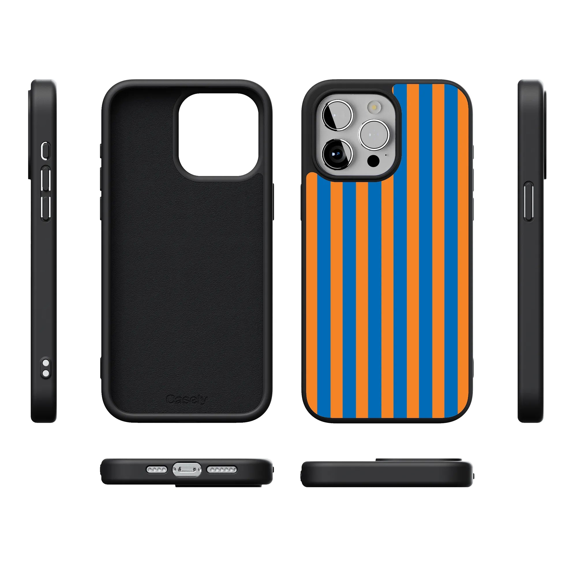 Go New York | Blue & Orange Stripes Case