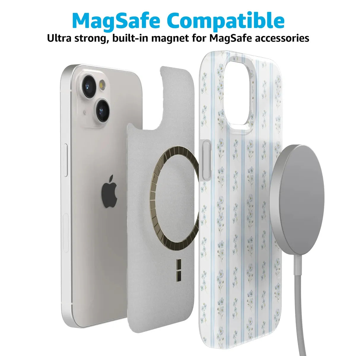 Cottage Stripe | Blue Floral Case