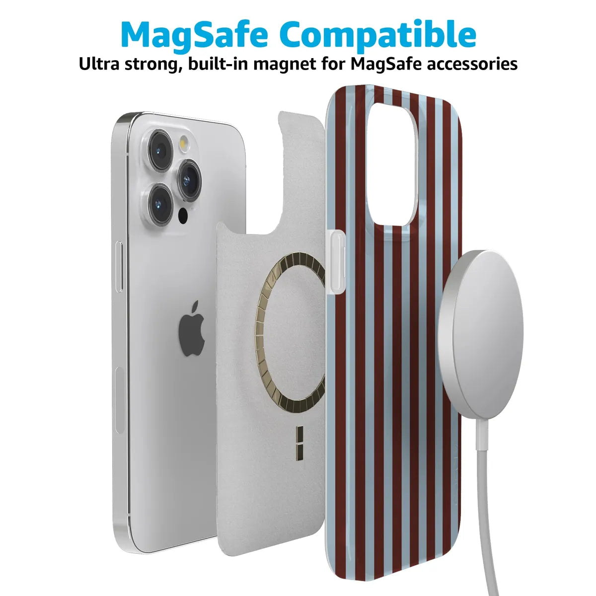 Sunday in Brooklyn | Blue Stripes Case