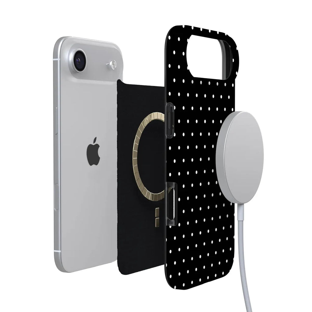 On the Dot | White Polka Dot Case